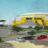 Does the Hertz Arena revised paint scheme meet code?