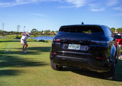 Golfer attempts a Hole in One for dibs on the Land Rover.